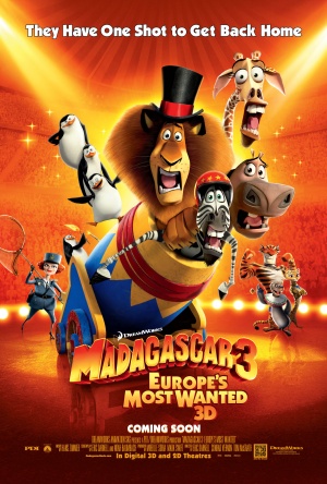 Afis MADAGASCAR 3: FUGĂRIŢI PRIN EUROPA