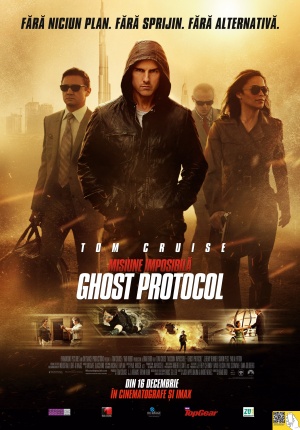 Afis MISIUNE: IMPOSIBILĂ. GHOST PROTOCOL